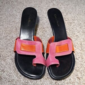 Cole Haan pink and orange heels